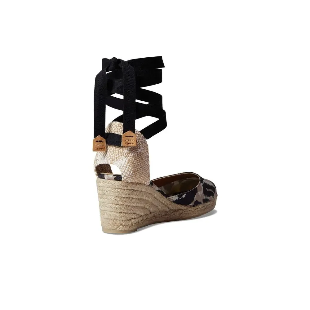 CASTANER CARINA DVF COLLABORATION NATURAL/BLACK EU 38 (US WOMEN'S 8) M